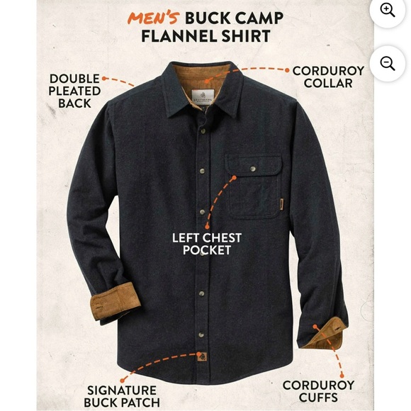 Legendary Whitetails Black Flannel Shirt - Picture 5 of 6